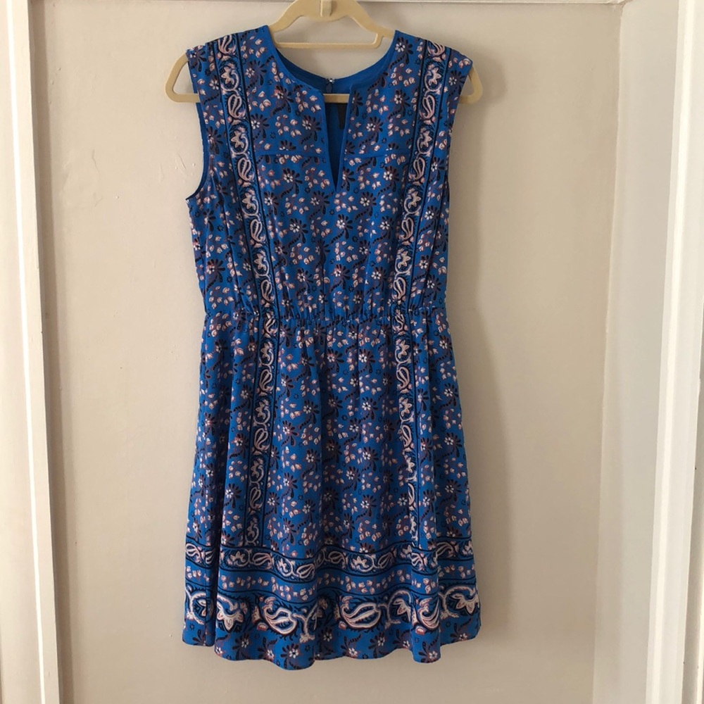 J.Crew Floral Dress in Blue Size 6